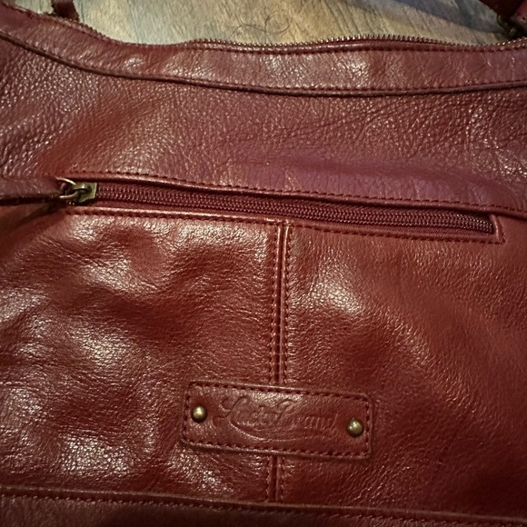 Lucky Brand Deep Red Boho Leather Crossbody - Picture 8 of 14